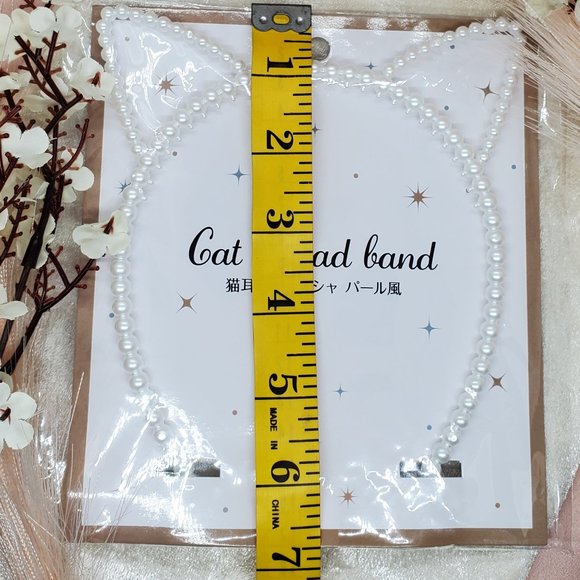 JapanHaul Faux Pearl Cat Ear Cosplay Headband [Japanese Edition] [NWOT] - Picture 2 of 7